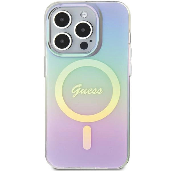 Guess GUHMP15LHITSU iPhone 15 Pro 6.1" lilla/lila hardcase IML Iridescent MagSafe