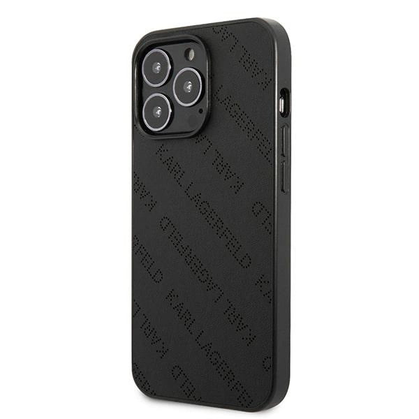 Karl Lagerfeld Perforated Allover Case for iPhone 13 Pro / 13 6.1" - Black