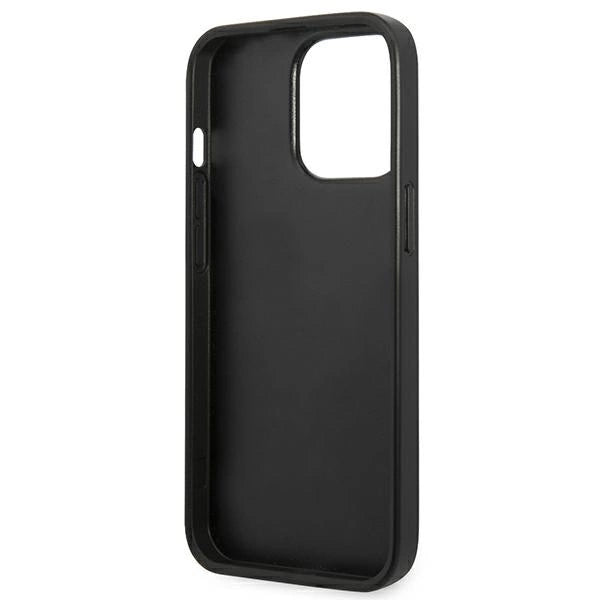 Karl Lagerfeld Saffiano Plaque Case for iPhone 13 Pro Max 6.7" - Silver