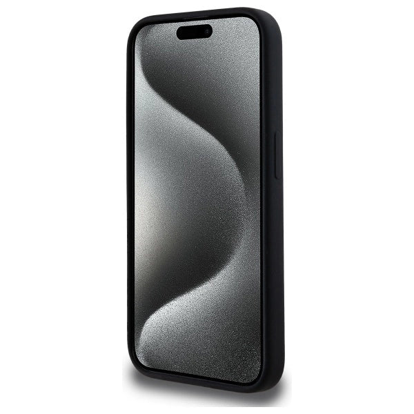 Karl Lagerfeld KLHMP15LSKHPPLK iPhone 15 Pro 6.1" black/black hardcase Silicone Karl Head Print MagSafe