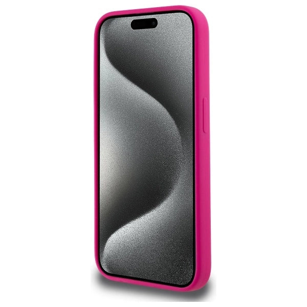 Karl Lagerfeld KLHMP15XSKHPPLF iPhone 15 Pro Max 6.7" fuchsia/fuschia hardcase Silicone Karl Head Print MagSafe