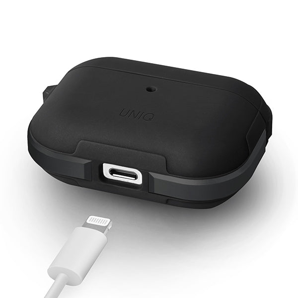 Uniq Valencia AirPods Pro Case Black/Midnight Black Antimikrobiel