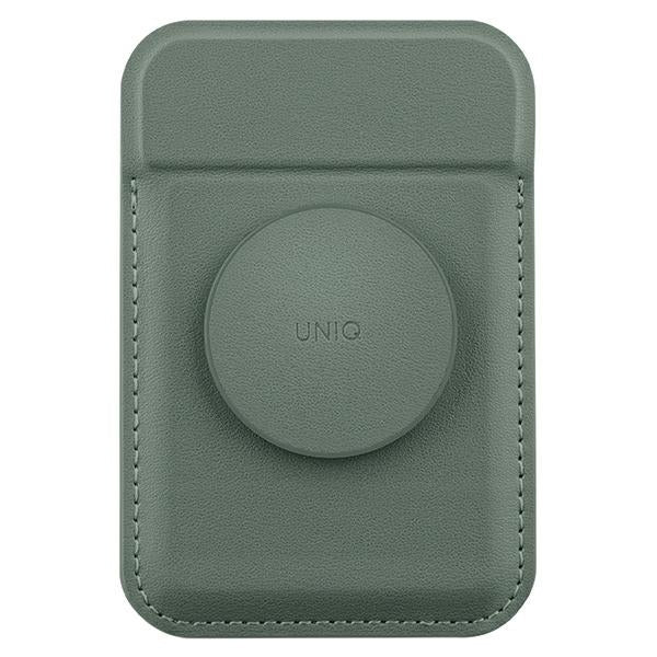 Uniq Flixa Magnetic Card Wallet med Stand Green/Lichen Green MagSafe
