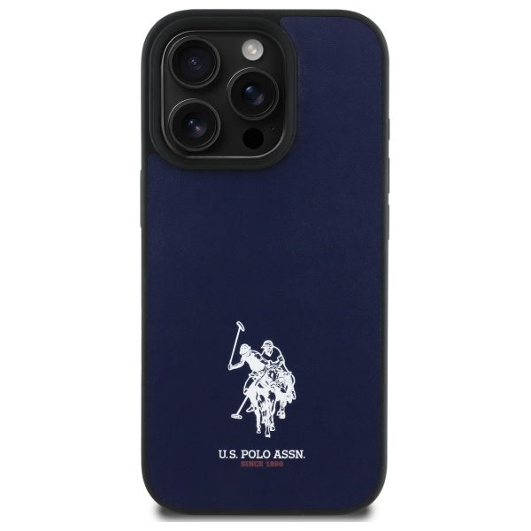 US Polo USHCP15XPGEV iPhone 15 Pro Max 6.7" Navy læder broderet DH Farve