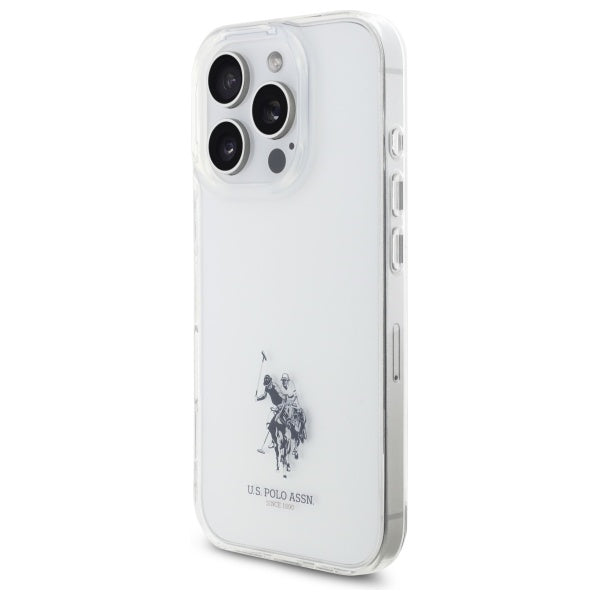 US Polo USHCP15XUSMT iPhone 15 Pro Max 6.7" Clear/Transparent IML Printed Double Horse Logo