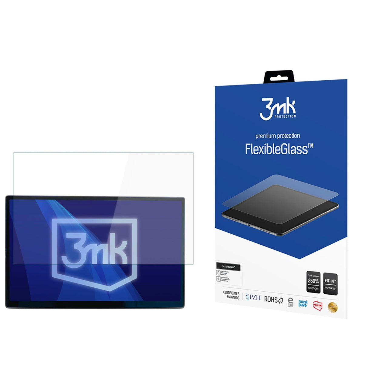 Hybridglas 3mk FlexibleGlassTM på Tesla Model S