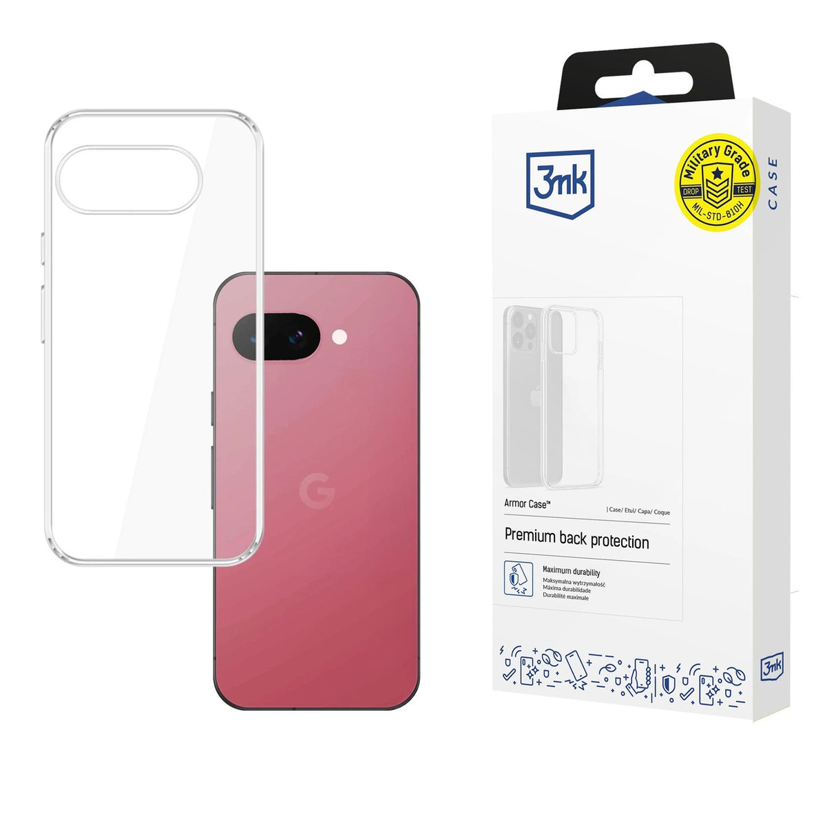 3mk Armor Case til Google Pixel 9A - Gennemsigtig