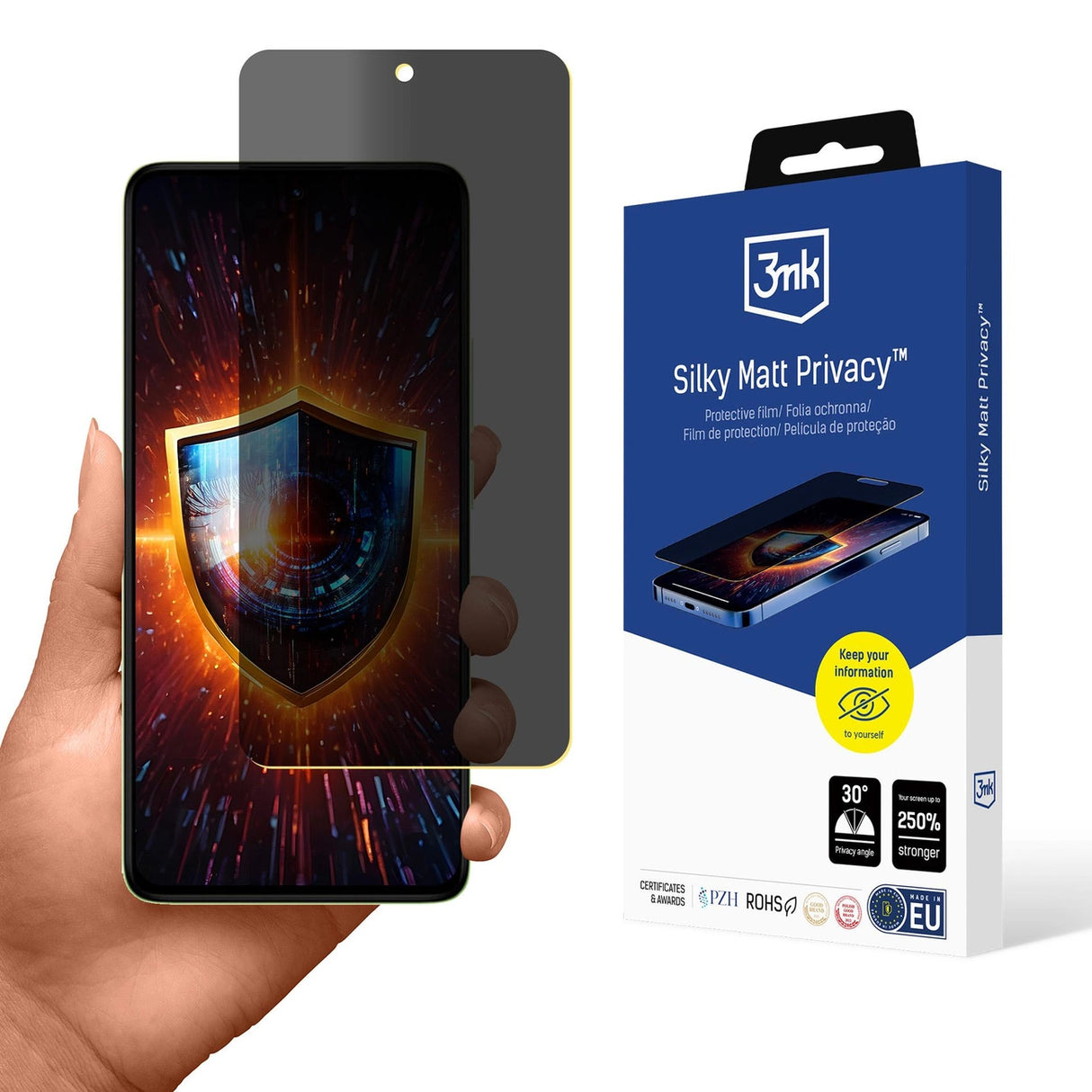 3mk Silky Matt Privacy Privacy Screen Protector til Redmi Note 14 4G