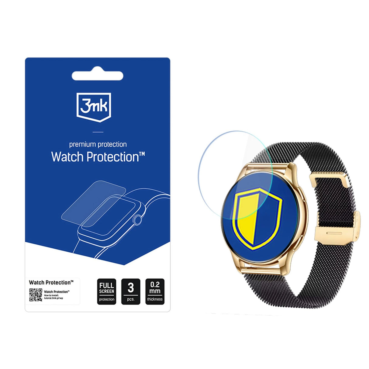 Beskyttelsesfolie til smartwatch-skærmen 3mk Watch Protection ARC Rubicon RNCF30