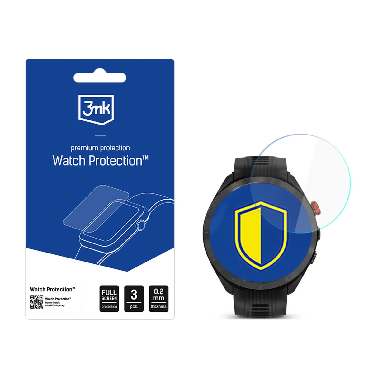Smartwatch skærmbeskytter 3mk Watch Protection FlexibleGlass til Garmin Approach S70 47mm