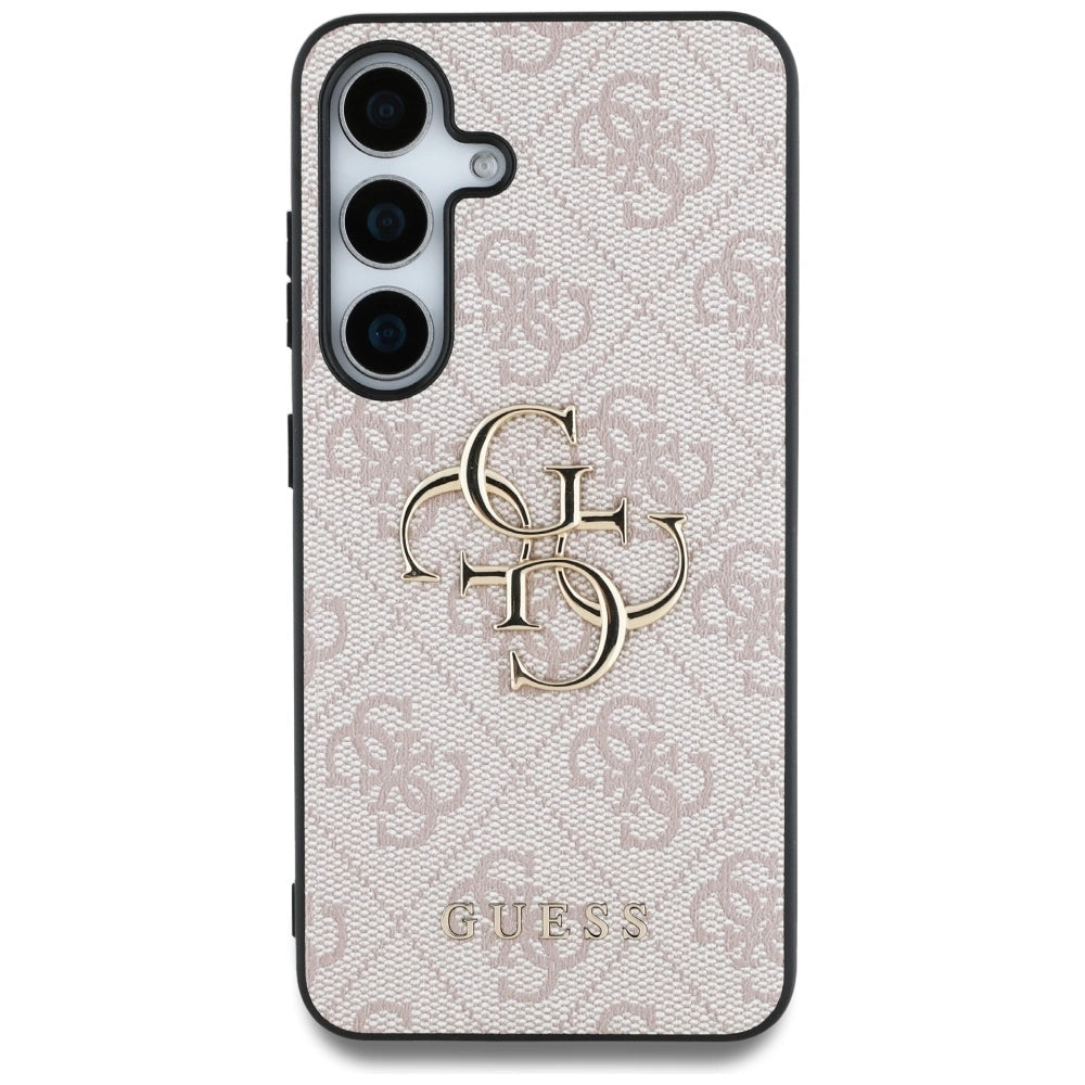 Guess Big 4G Logo Classic Logo Case for Samsung Galaxy S25 Plus Pink