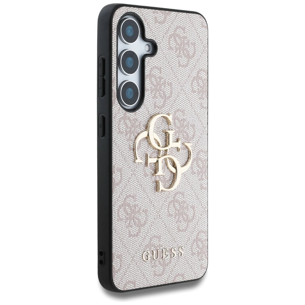 Guess Big 4G Logo Classic Logo Case for Samsung Galaxy S25 Plus Pink