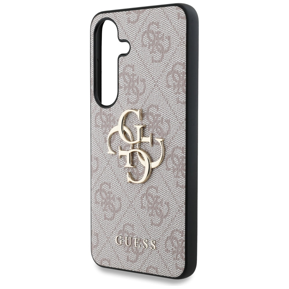 Gæt Big 4G Logo Classic Logo Case til Samsung Galaxy S25 Pink