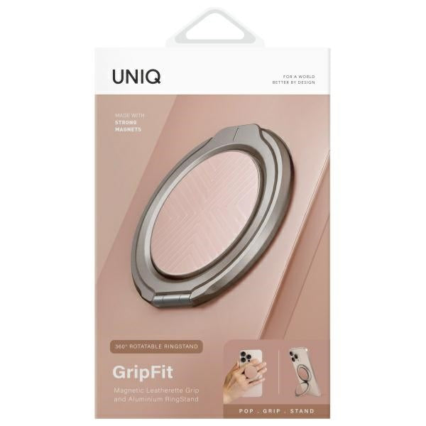 Uniq Gripfit 360 Magnetisk Mount&Kickstand Magnetisk Holder pink/blush pink