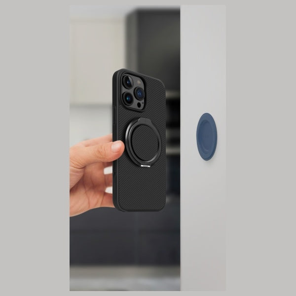 Uniq Gripfit Premium 360 Magnetisk Mount&Kickstand Magnetisk Holder sort/kulsort