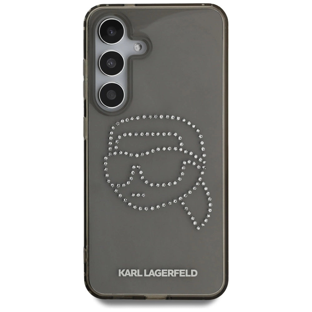 Case Karl Lagerfeld Rhinestones Karl Head Logo Samsung Galaxy S25 black