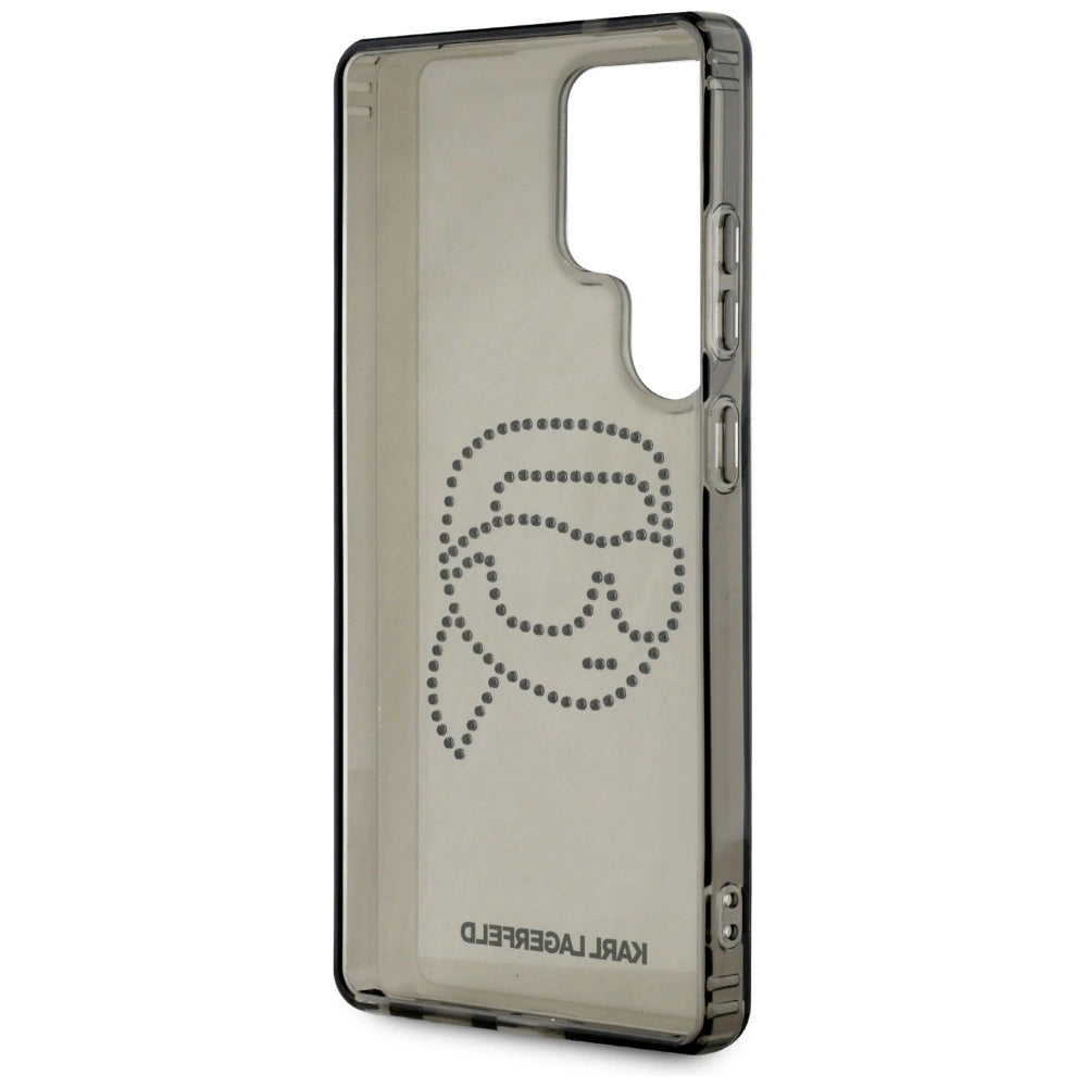 Case Karl Lagerfeld Rhinestones Karl Head Logo Samsung Galaxy S25 Ultra sort