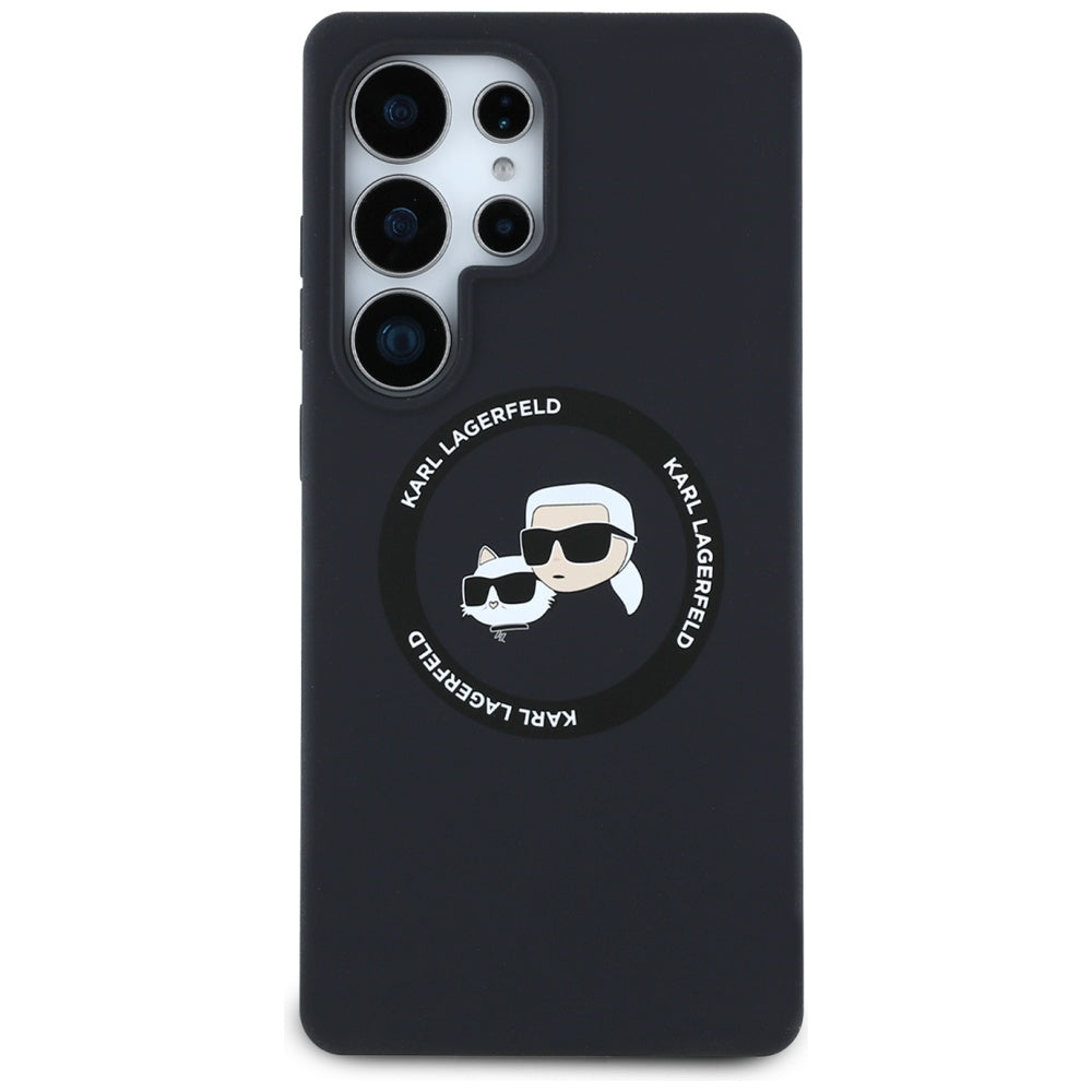 Karl Lagerfeld Silicone Double Heads And Circle MagSafe Samsung Galaxy S25 Ultra case sort