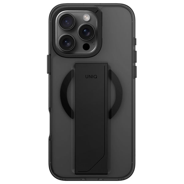 Uniq Heldro Max iPhone 16 Pro 6.3" Magclick opladning Case Black/Vapour Smoke
