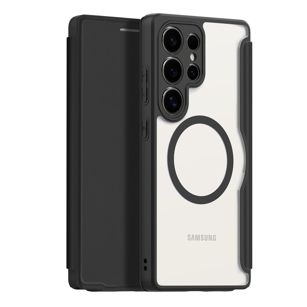 Dux Ducis Skin X Pro Case til Samsung Galaxy S25 Ultra med MagSafe og Wallet - sort
