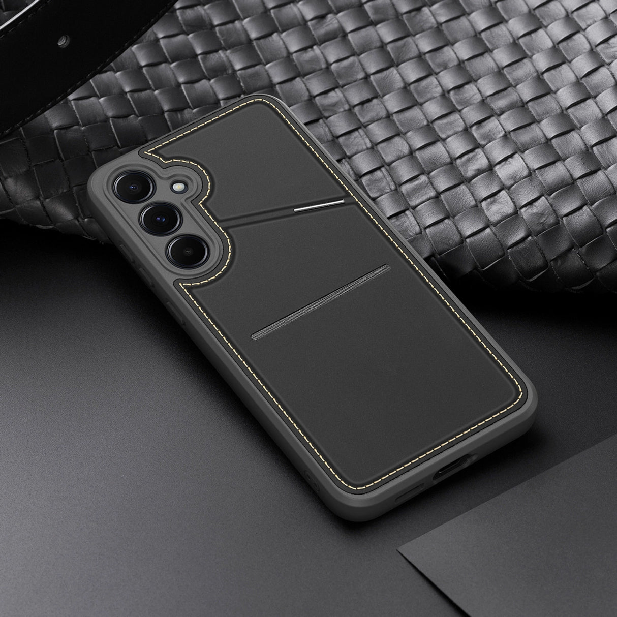 Dux Ducis Rafi II Case til Samsung Galaxy S25 med Stand og Wallet - sort