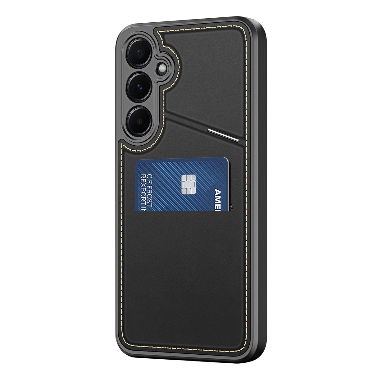 Dux Ducis Rafi II Case til Samsung Galaxy S25+ med Stand og Wallet - sort