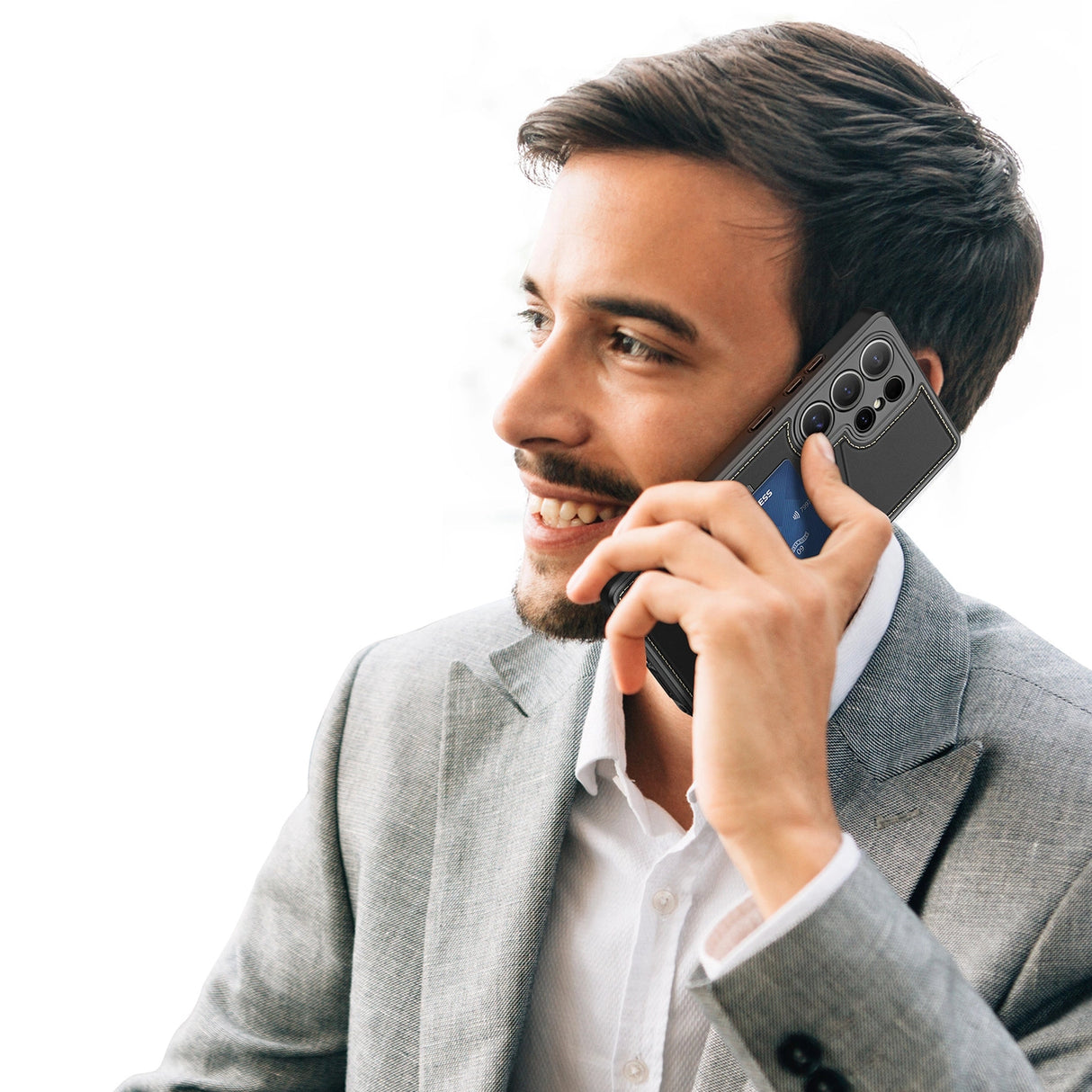 Dux Ducis Rafi II Case til Samsung Galaxy S25 Ultra med Stand og Wallet - sort