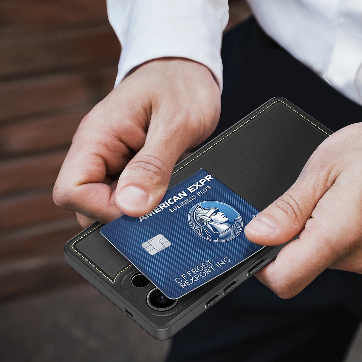 Dux Ducis Rafi II Case til Samsung Galaxy S25 Ultra med Stand og Wallet - sort