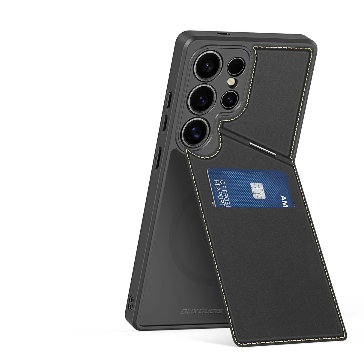 Dux Ducis Rafi II Case til Samsung Galaxy S25 Ultra med Stand og Wallet - sort