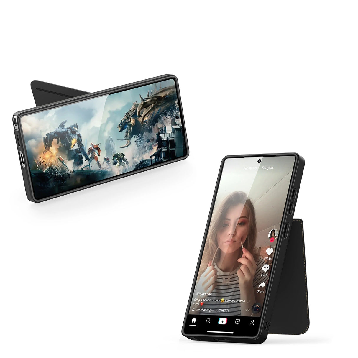 Dux Ducis Rafi II Case til Samsung Galaxy S25 Ultra med Stand og Wallet - sort