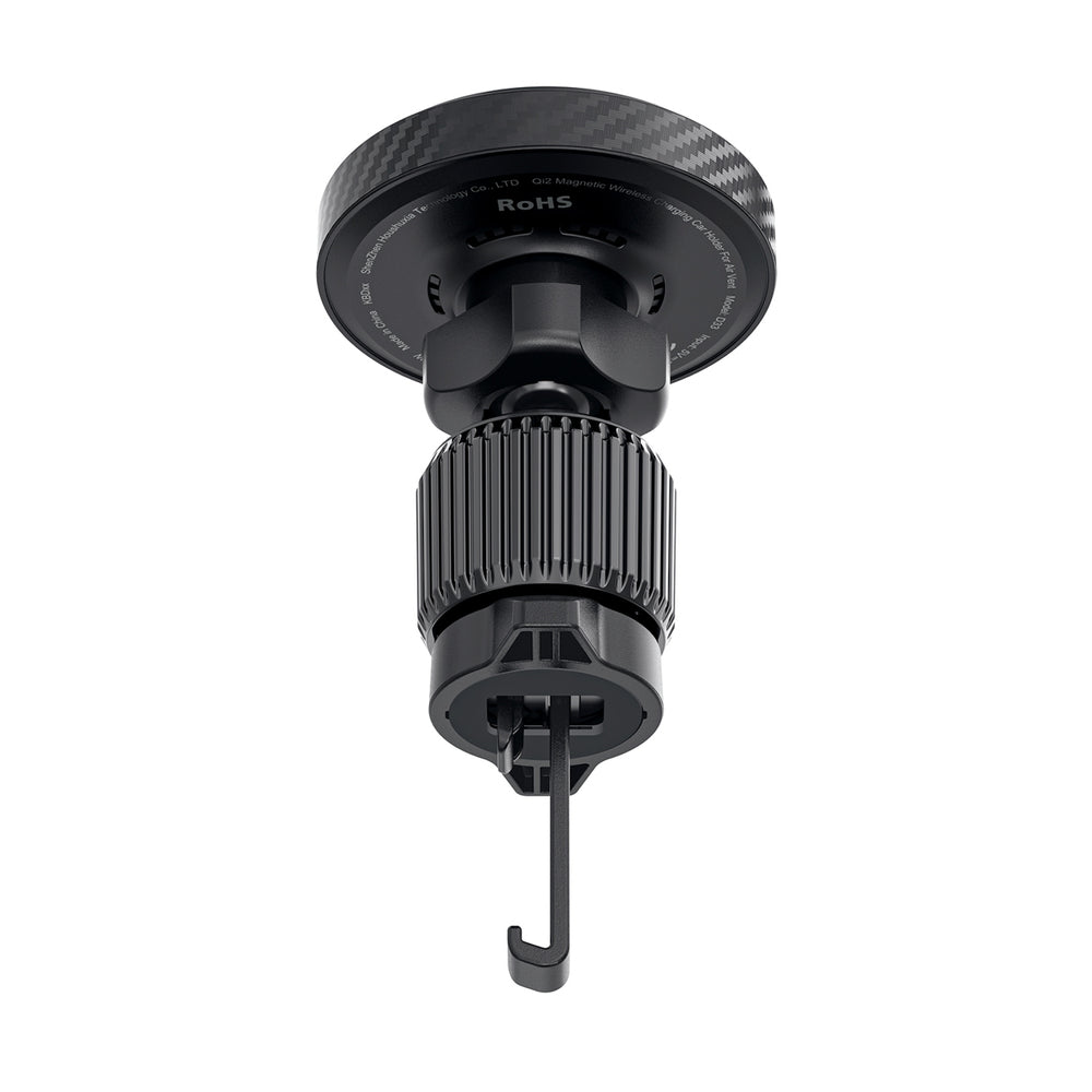 Acefast D33 Car Holder with Qi2 15W Magnetic Charger for Air Vent - Black