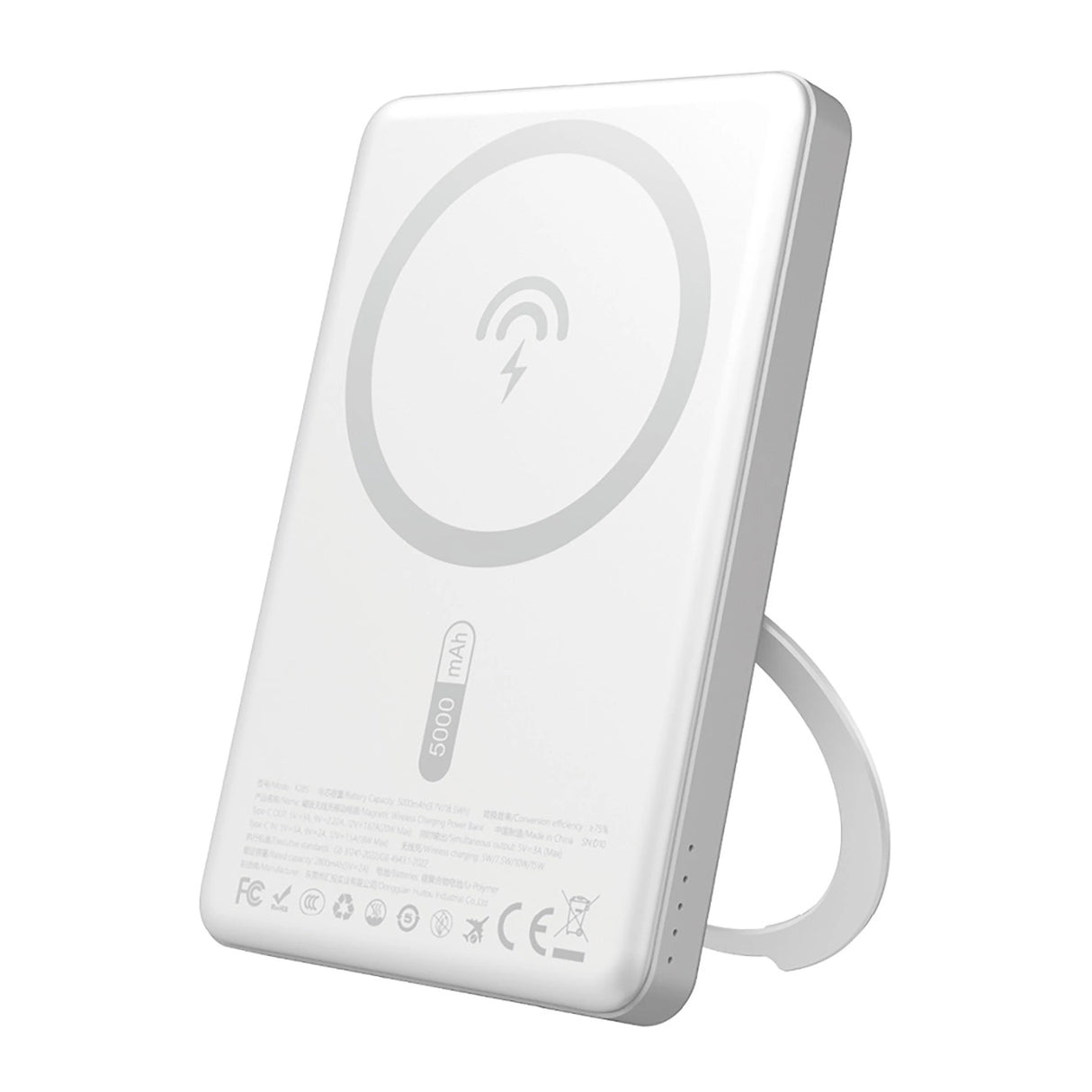 Dudao K28S 20W PD 5000mAh Powerbank med MagSafe og Stand - Silver