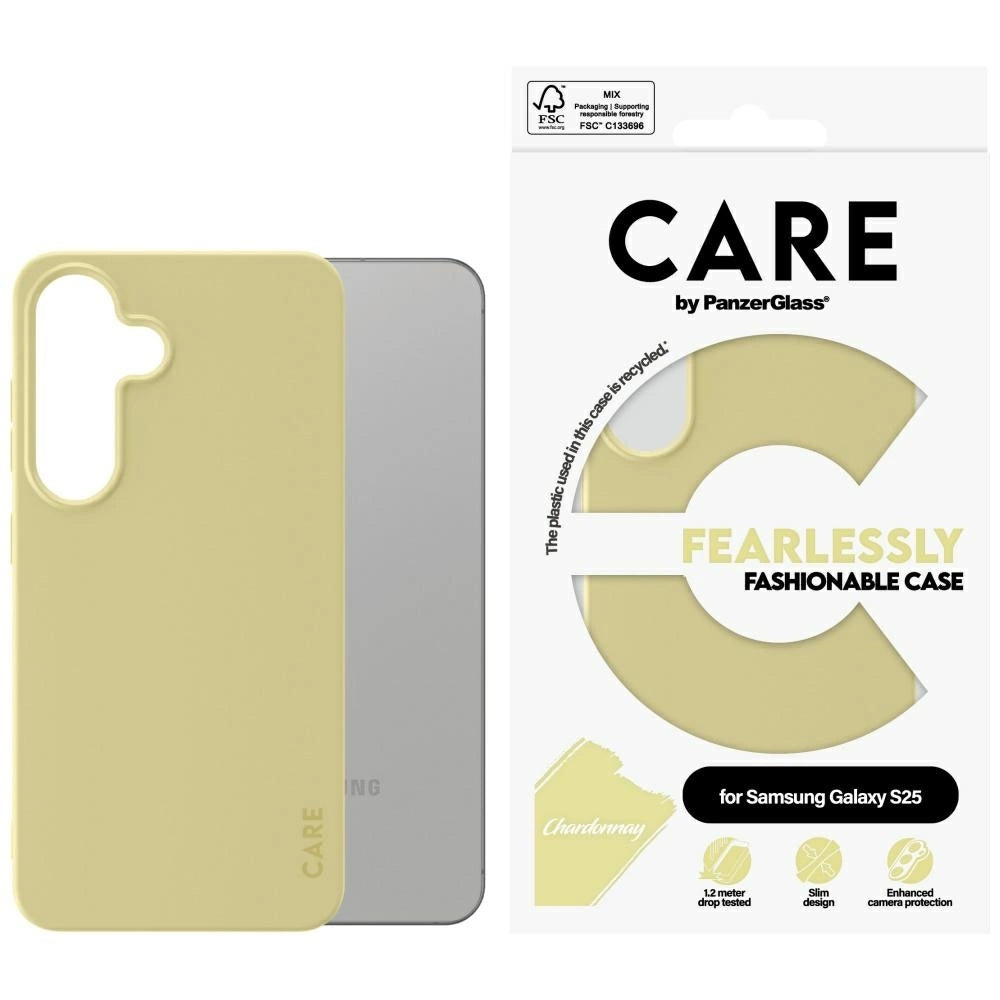 CARE af PanzerGlass Fashion Case til Samsung Galaxy S25 - Gul