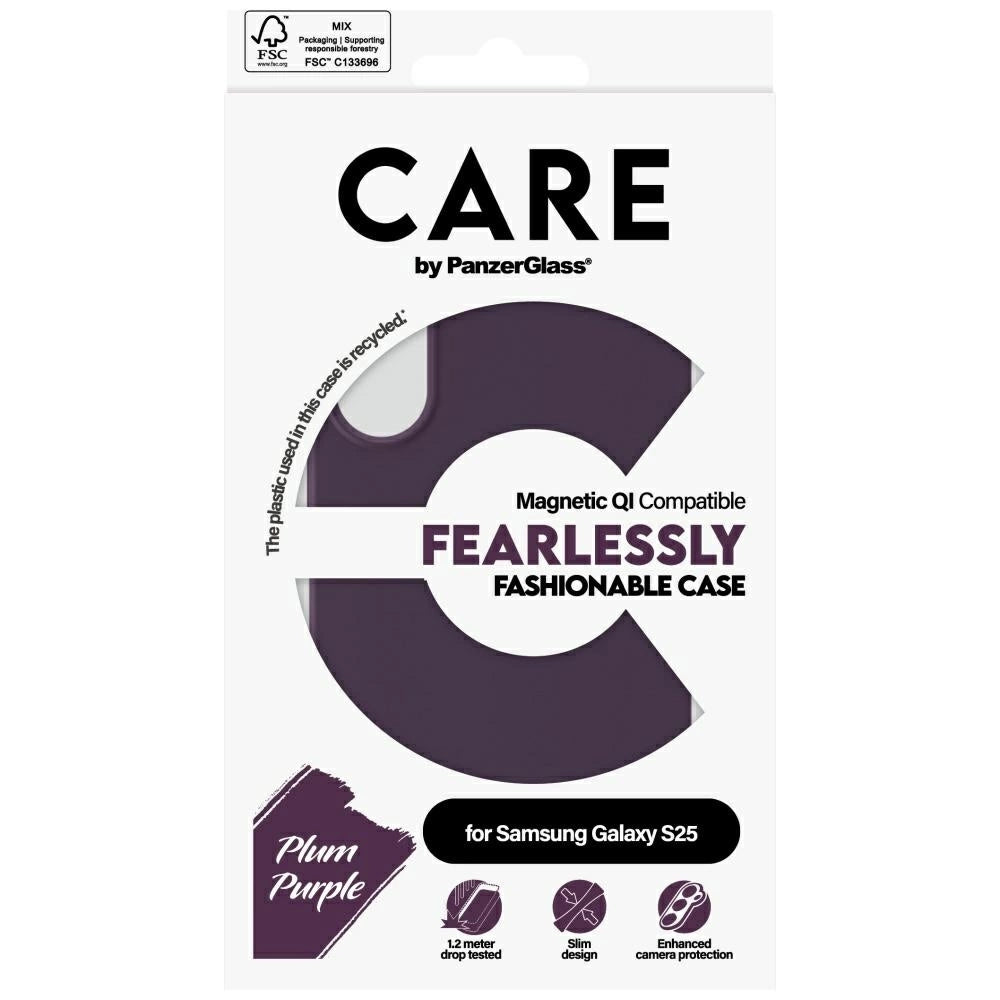 CARE af PanzerGlass Fashion Case til Samsung Galaxy S25 - Purple