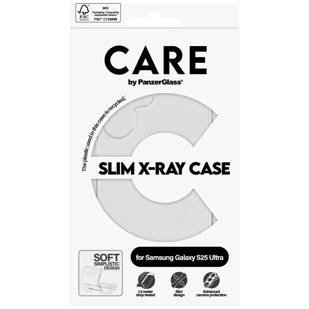 CARE af PanzerGlass Fashion X-Ray Case til Samsung Galaxy S25 Ultra - Transparent