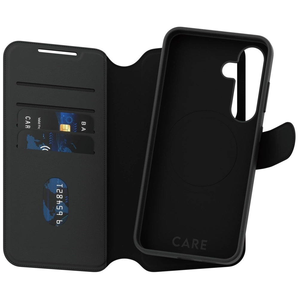 CARE af PanzerGlass Feature Tango 2in1 Wallet Case til Samsung Galaxy S25 - sort