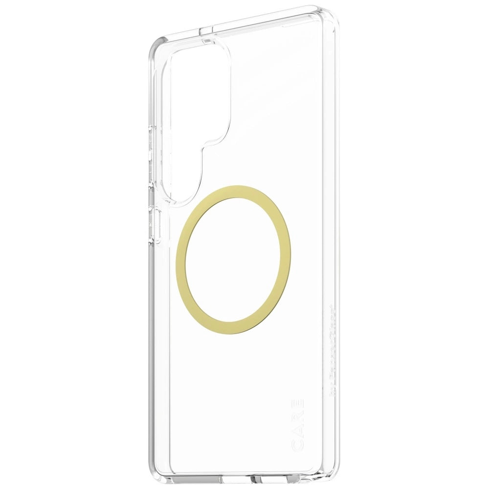 CARE af PanzerGlass Flagship Urban Combat Chardonnay QI Case til Samsung Galaxy S25 Ultra - Transparent