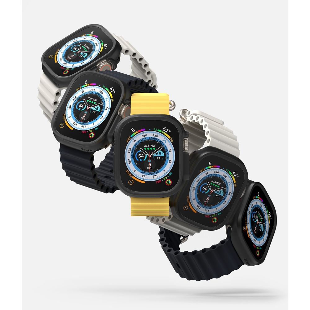 Ringke Slim 2-pack Case til Apple Watch Ultra 1/2 (49mm) - Klar og Matte Black