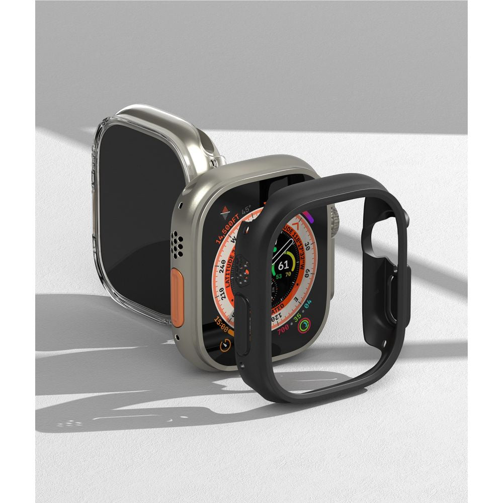 Ringke Slim 2-pack Case for Apple Watch Ultra 1/2 (49mm) - Clear and Matte Black
