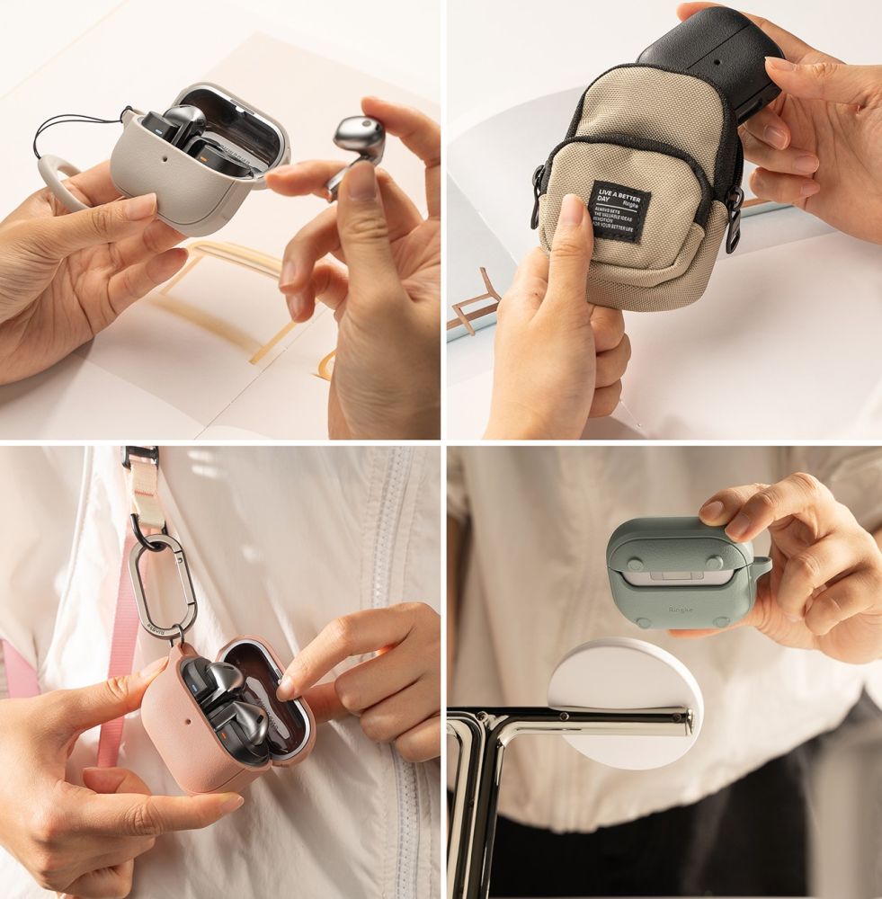 Ringke Onyx MagSafe Case til Samsung Galaxy Buds 3 / 3 Pro - sort