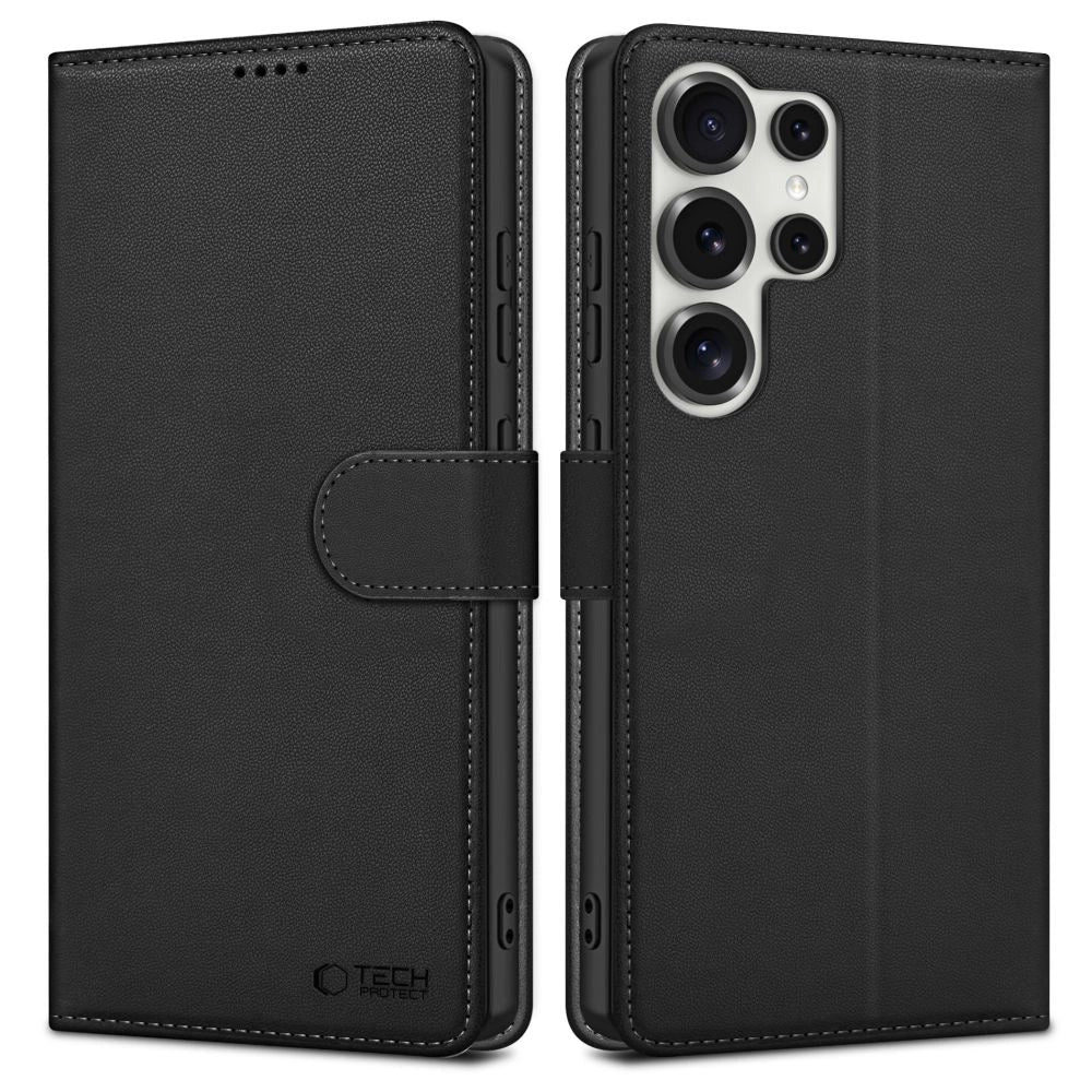 Tech-Protect Wallet Case til Samsung Galaxy S25 Ultra - sort