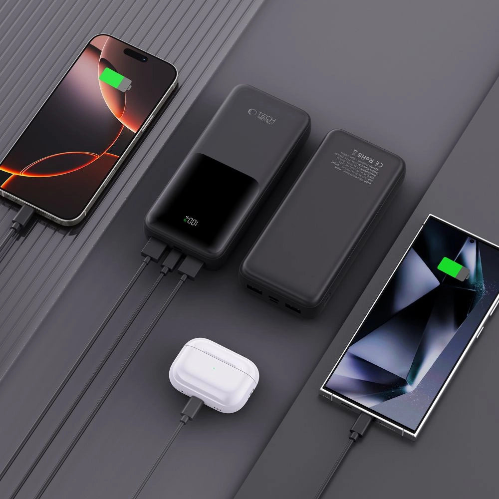 Powerbank Tech-Protect PB02 20000mAh 22,5W - sort