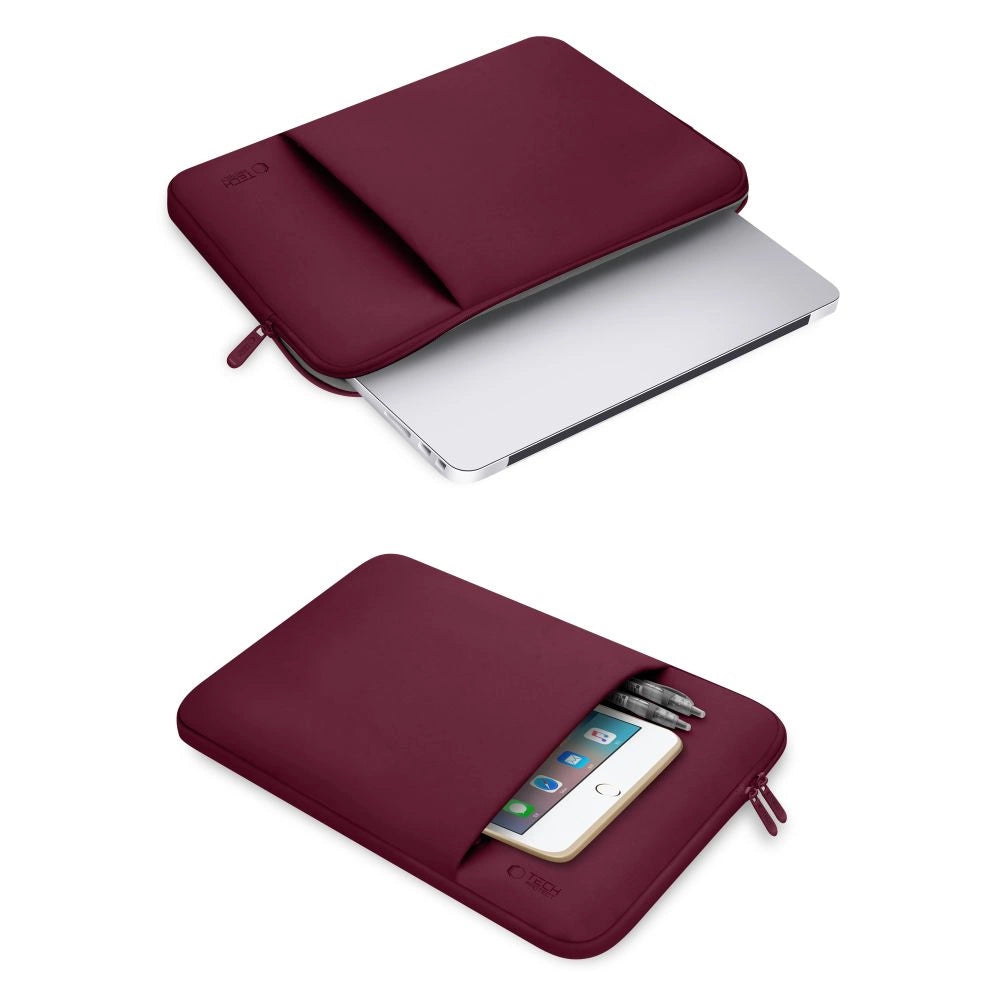 Tech-Protect Neoprene 14" Laptop Case - Burgundy