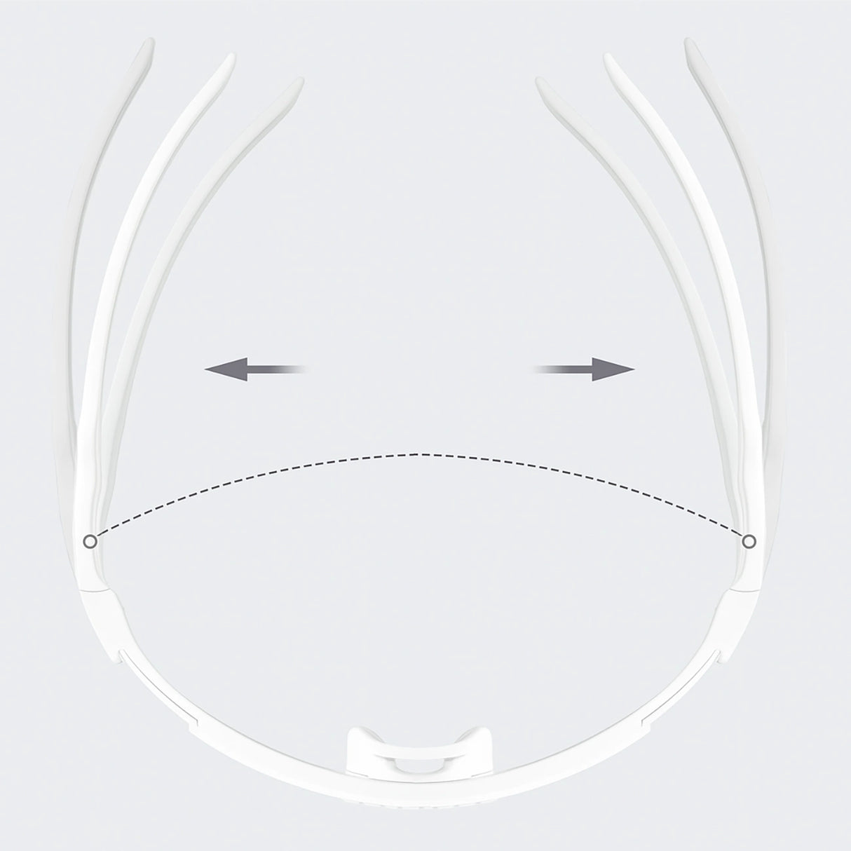 Rockbros fotokromiske cykelbriller med UV-beskyttelse og korrigerende indlæg Hvid