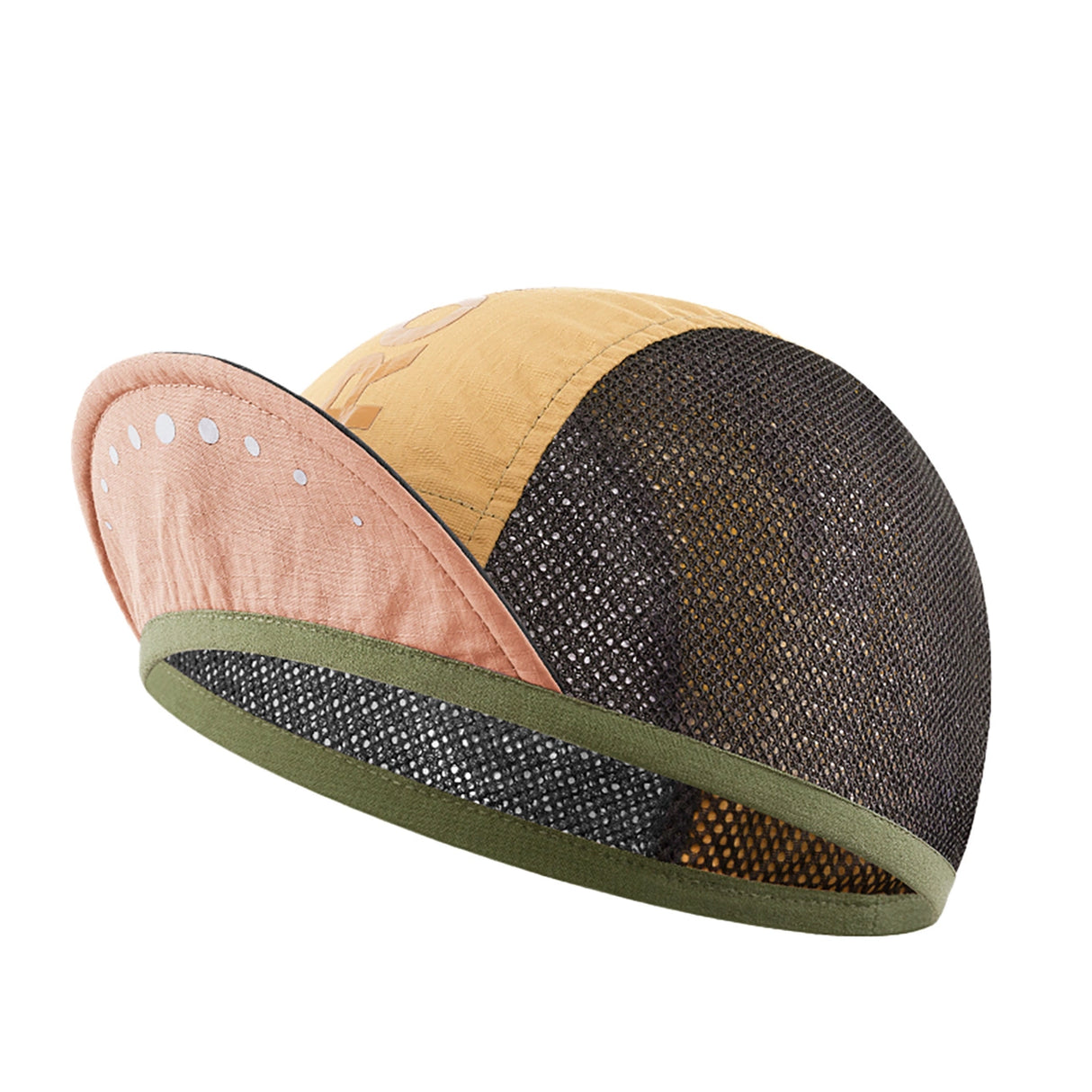 Rockbros cykelhatte med visir, hjelmomslag - gul