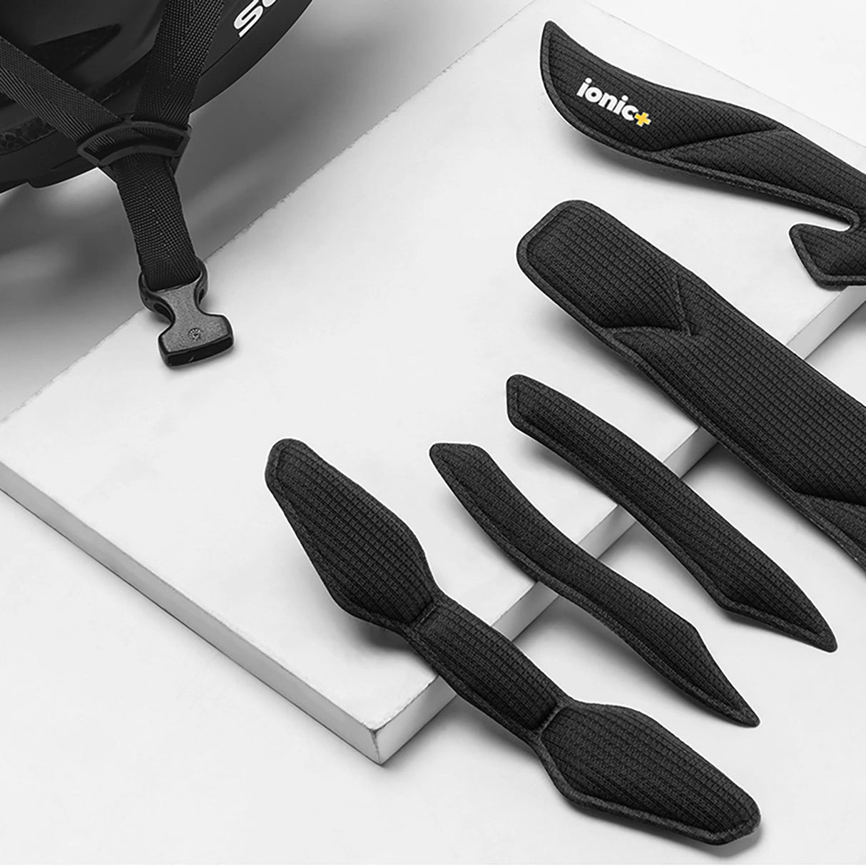 Rockbros cykelhjelm med visir, aftagelige UV-briller, unisex, skinnende - hvid