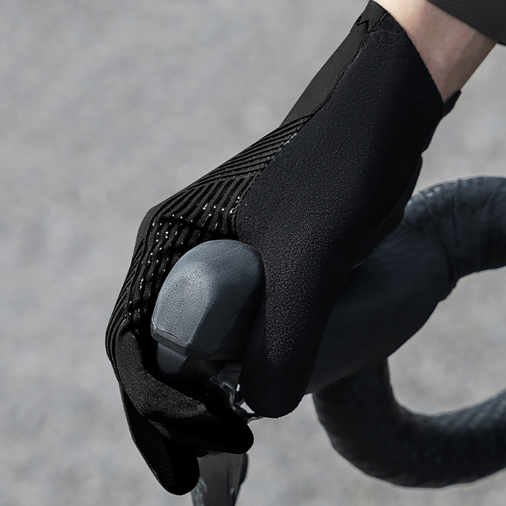 Rockbros cykelhandsker forår/sommer/efterår, full, størrelse: L - sort