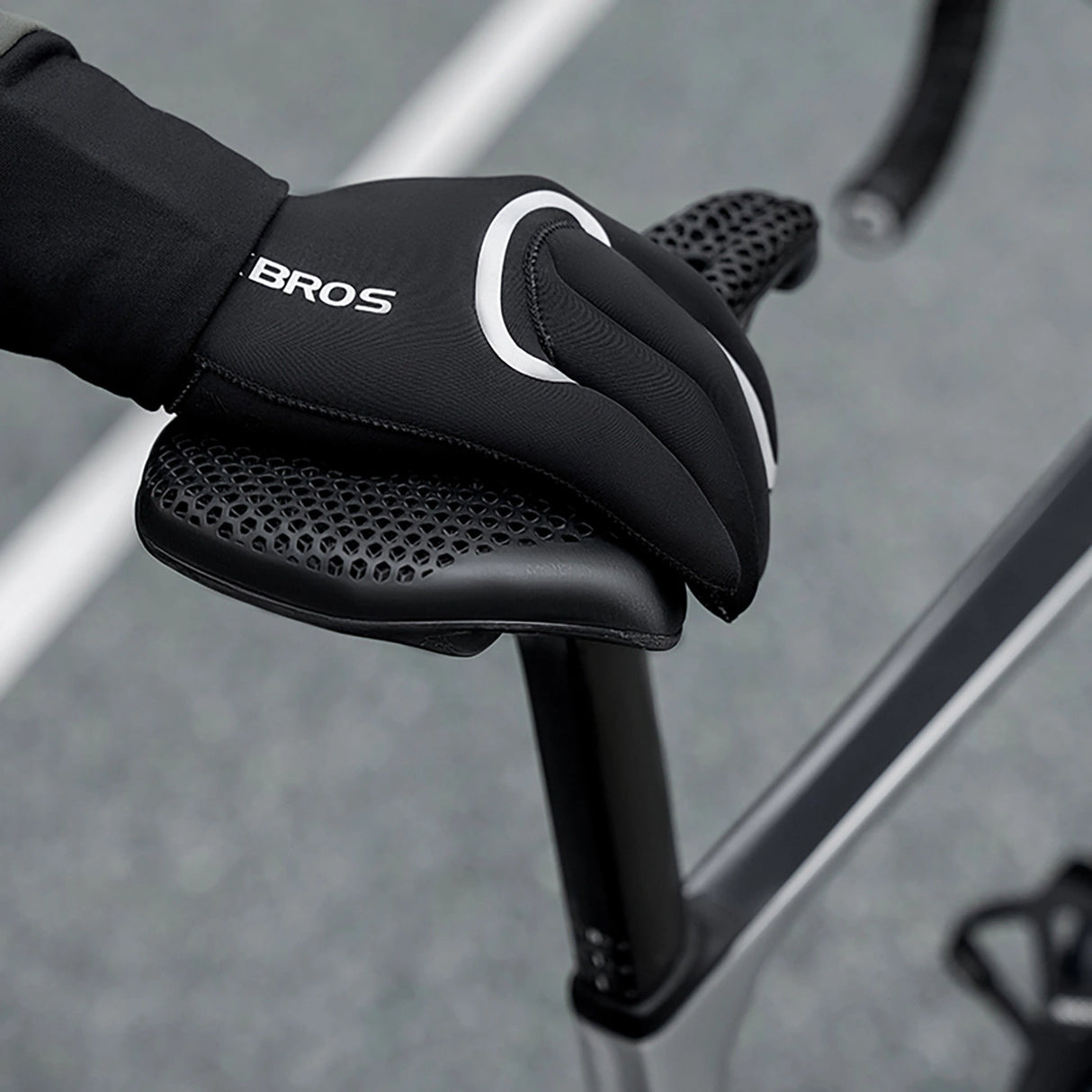 Rockbros vandtætte cykelhandsker, størrelse: S/M - sort