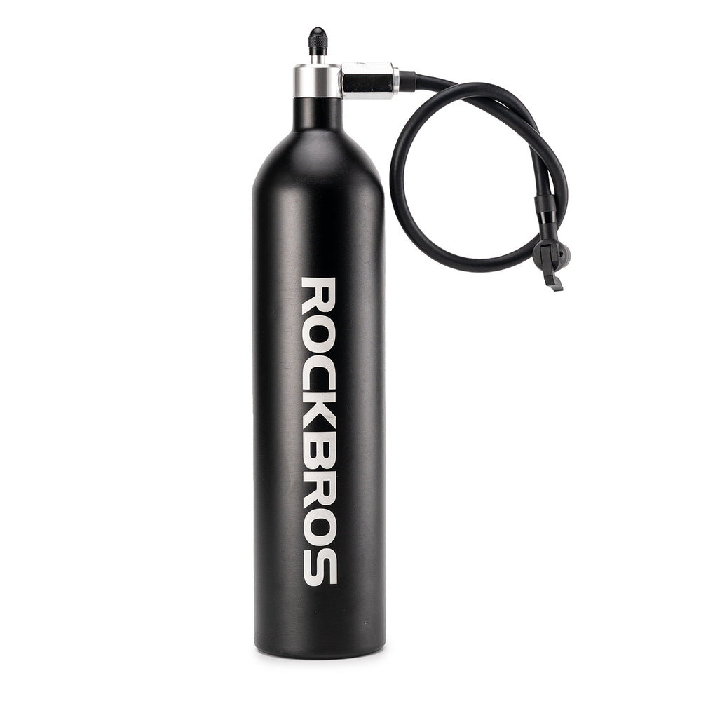 Rockbros Tubeless Tire Inflator 200 PSI 1,2l - sort