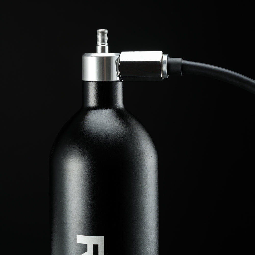 Rockbros Tubeless Tire Inflator 200 PSI 1,2l - sort